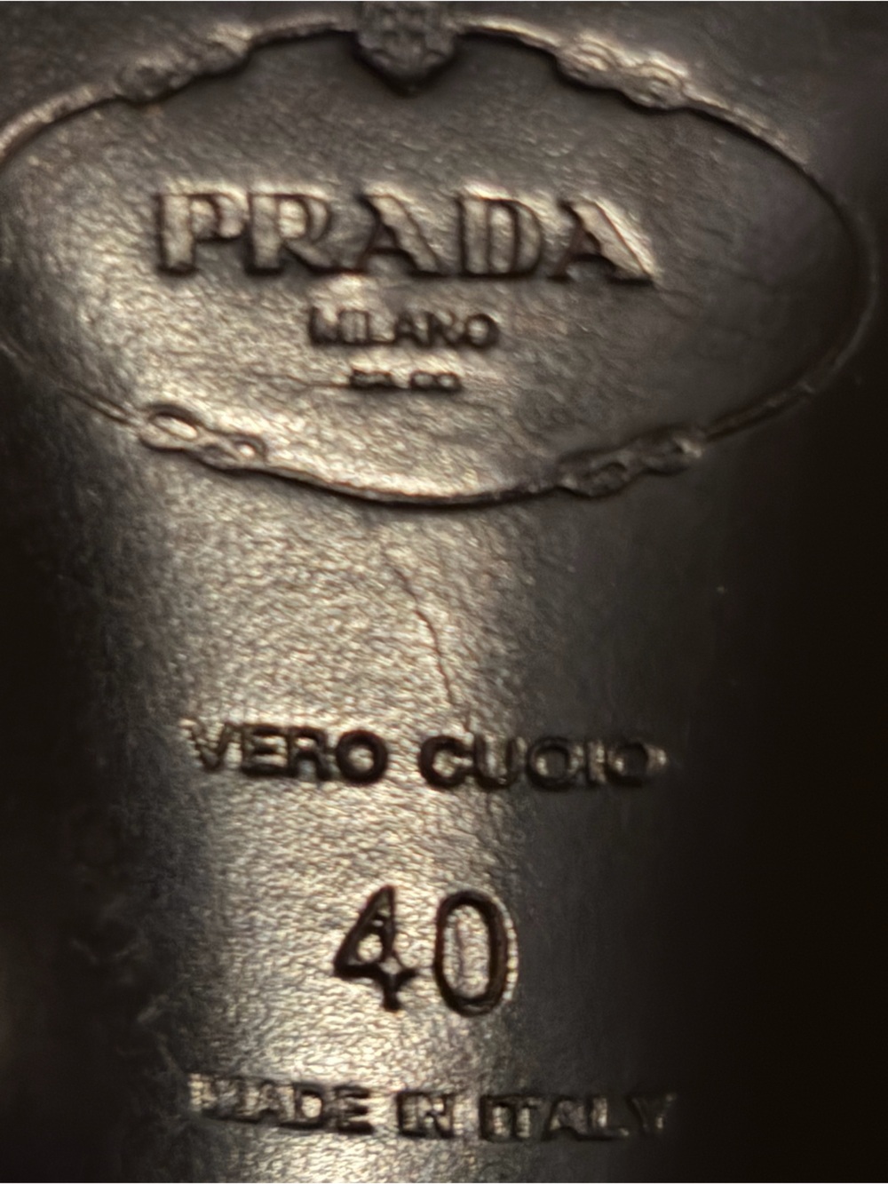 Prada Black Suede Knotted Ankle-Strap Stiletto Sandals size 40 - Picture 10 of 10